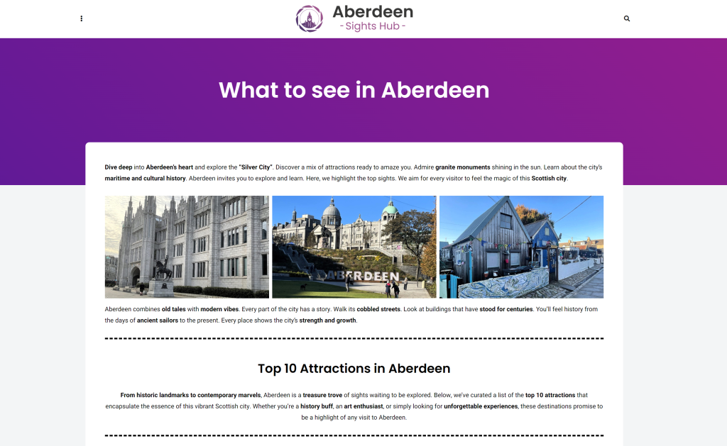 Aberdeen Sights Hub